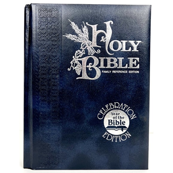 c.1983 Holy Bible King James Version Family Reference Edition Year of the Bible - Picture 1 of 5